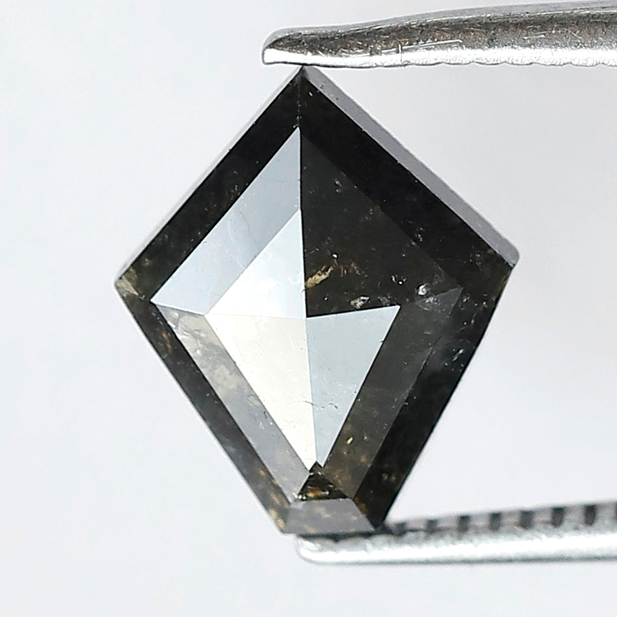 1.72 CT Kite Salt and Pepper Loose Diamond, Natural Gray Black Earth Mined Diamond for Custom Pendant