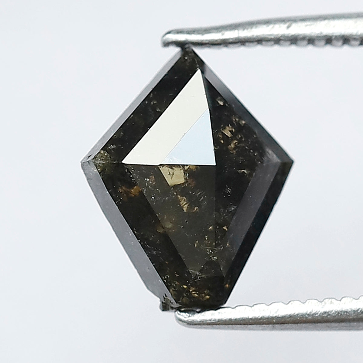 1.72 CT Kite Salt and Pepper Loose Diamond, Natural Gray Black Earth Mined Diamond for Custom Pendant