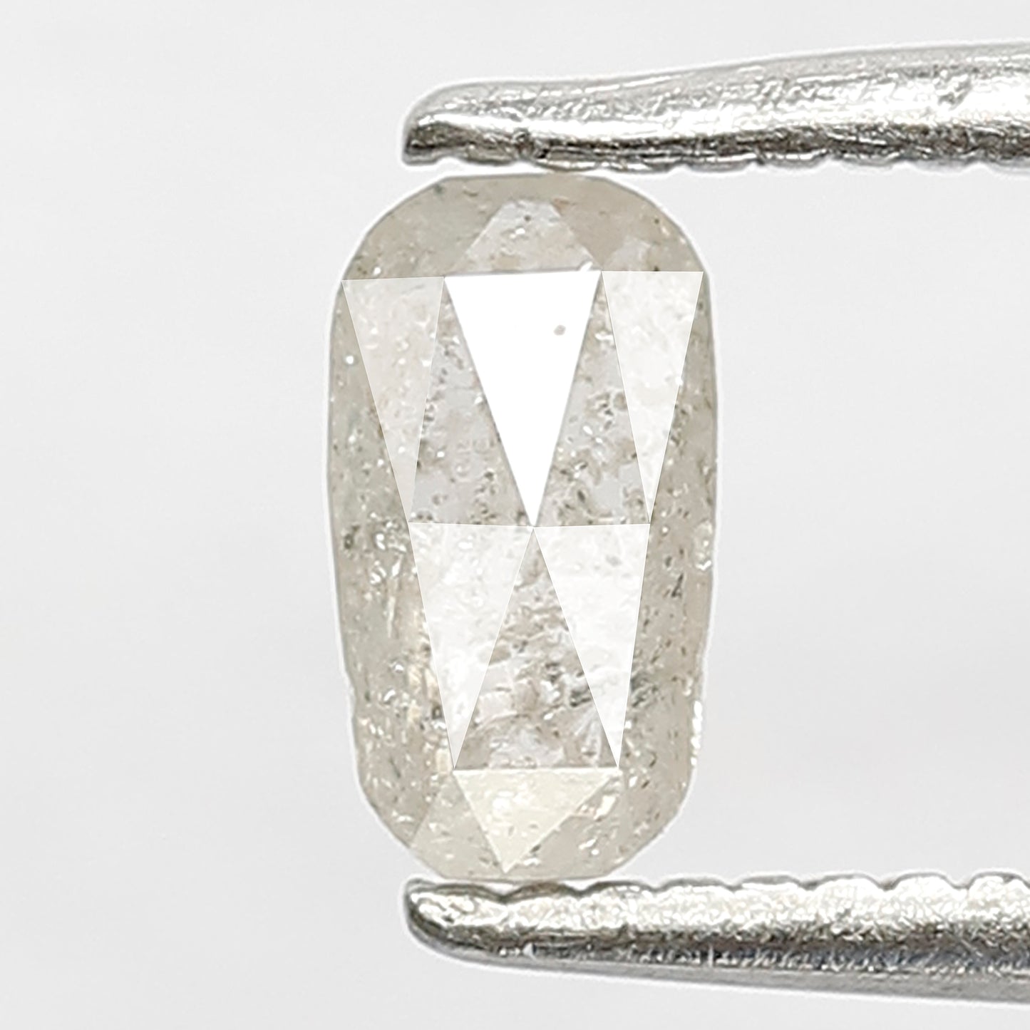 0.42 CT Natural Loose 6 MM Translucent White Color Salt And Pepper Diamond Custom Wedding Ring