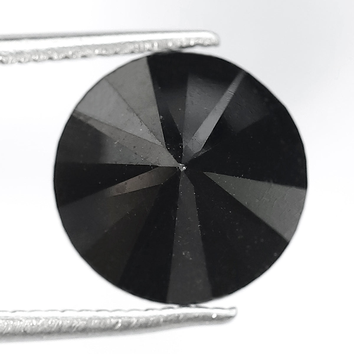 9.80 mm Round Brilliant Cut Black Diamond | 4.28 Ct Natural Treated Loose Diamond for Custom Engagement Ring