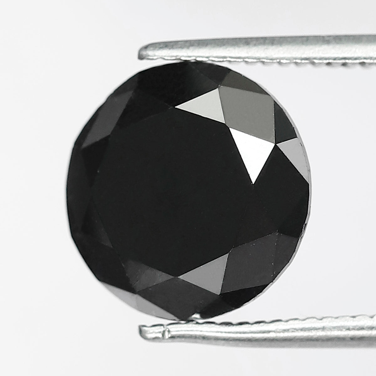 9.80 mm Round Brilliant Cut Black Diamond | 4.28 Ct Natural Treated Loose Diamond for Custom Engagement Ring