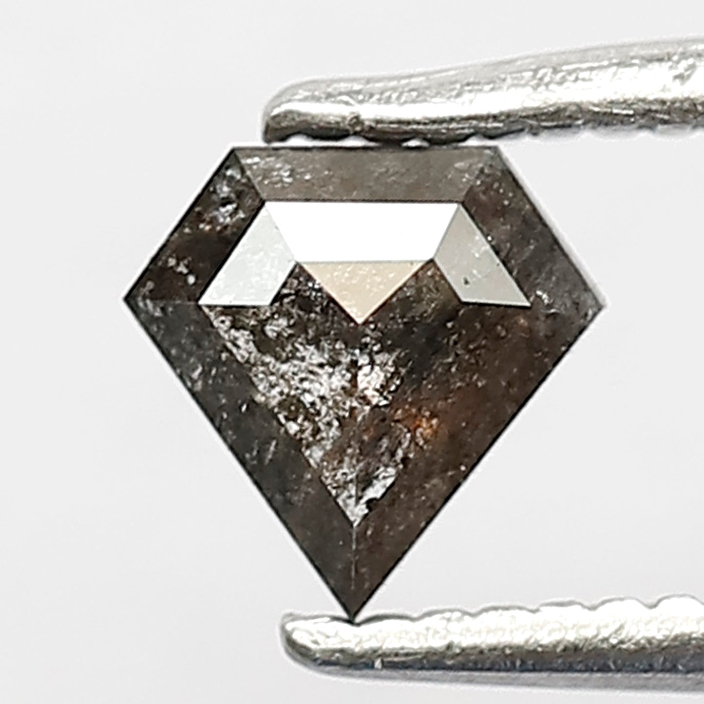 0.35 CT Loose Natural  Black Grey Diamond 5 MM Pentagon Shape Salt and Pepper Diamond for Unique Jewelry