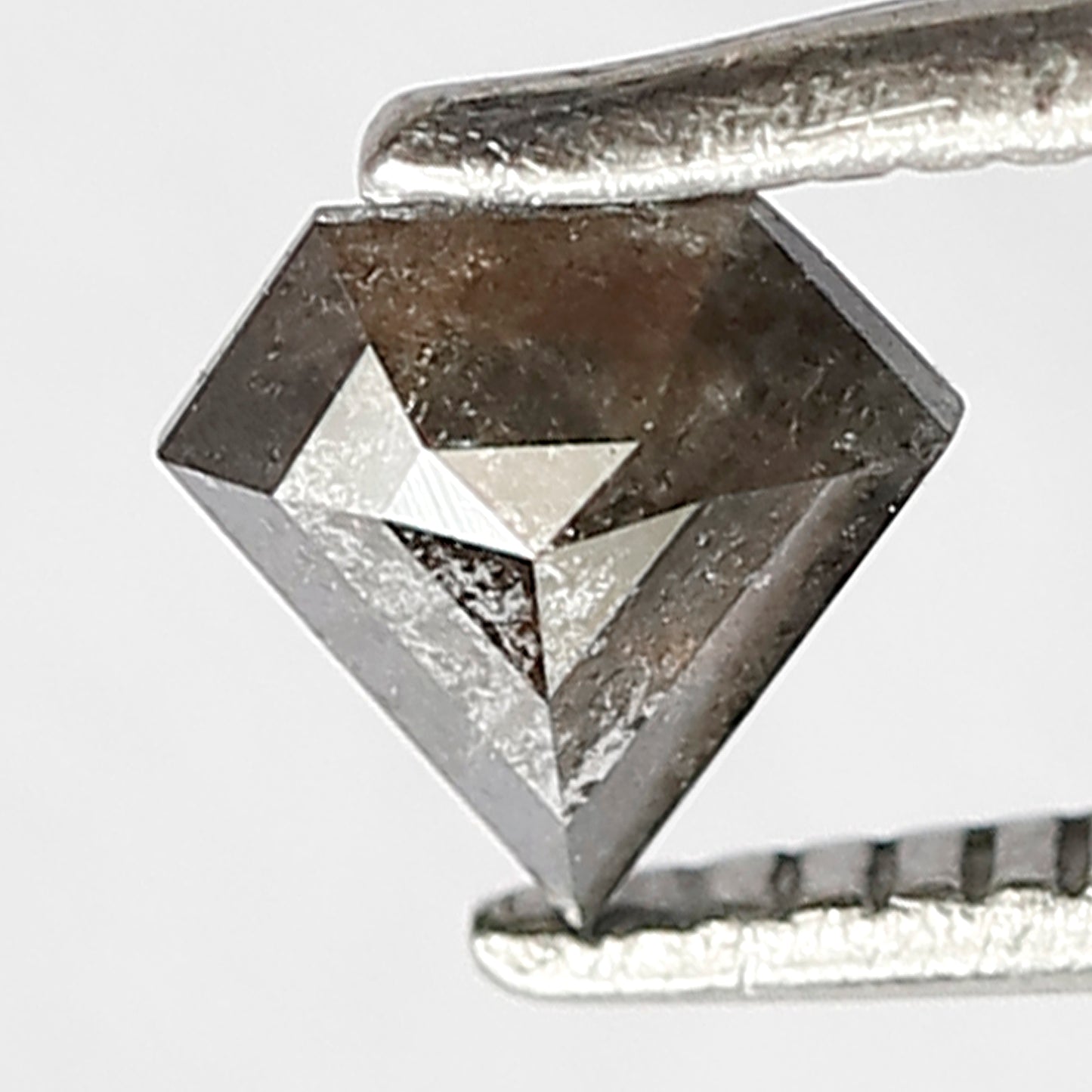 0.35 CT Loose Natural  Black Grey Diamond 5 MM Pentagon Shape Salt and Pepper Diamond for Unique Jewelry