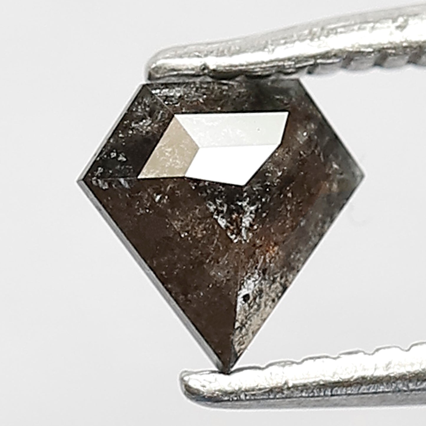 0.35 CT Loose Natural  Black Grey Diamond 5 MM Pentagon Shape Salt and Pepper Diamond for Unique Jewelry