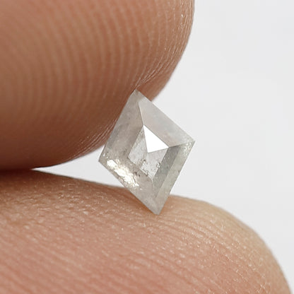 0.34 CT Kite Shape Loose Natural White Color Diamond 5.8 MM Conflict Free Salt and Pepper Diamond For Proposal Ring