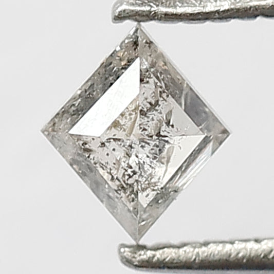 0.37 CT Translucent Grey Black Color Kite Shape Diamond 5.4 MM Natural Loose Salt And Pepper Diamond Bespoke Jewelry