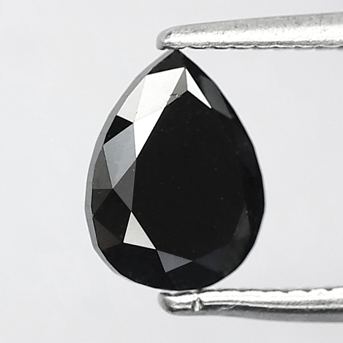 1.00 Ct Pear Shape Black Diamond | Conflict Free Natural Treated Loose Diamond for Pendant Jewelry