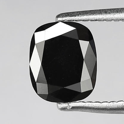 Natural Treated Black Diamond 0.87 Ct | Pear Shape Conflict Free Loose Diamond for Custom Pendant and Ring