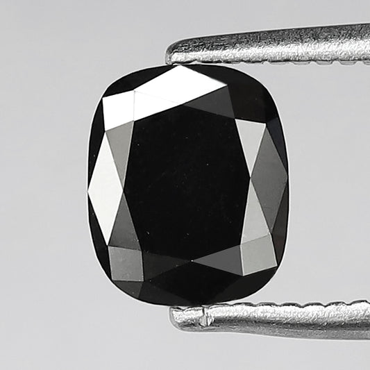 Natural Treated Black Diamond 0.87 Ct | Pear Shape Conflict Free Loose Diamond for Custom Pendant and Ring