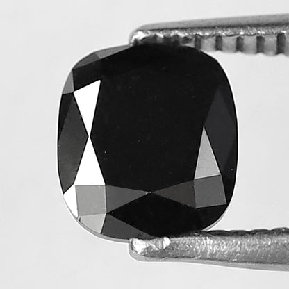 Natural Treated Black Diamond 0.87 Ct | Pear Shape Conflict Free Loose Diamond for Custom Pendant and Ring