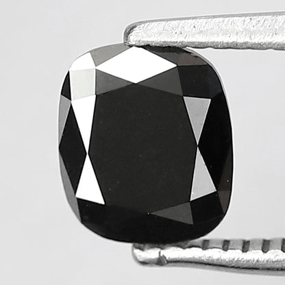 Natural Treated Black Diamond 0.87 Ct | Pear Shape Conflict Free Loose Diamond for Custom Pendant and Ring