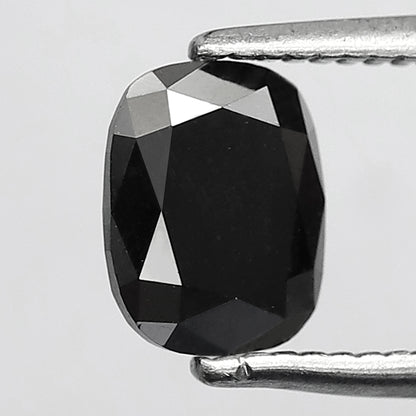 Natural Treated Black Diamond 0.87 Ct | Pear Shape Conflict Free Loose Diamond for Custom Pendant and Ring