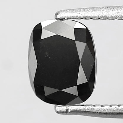 Natural Treated Black Diamond 0.87 Ct | Pear Shape Conflict Free Loose Diamond for Custom Pendant and Ring