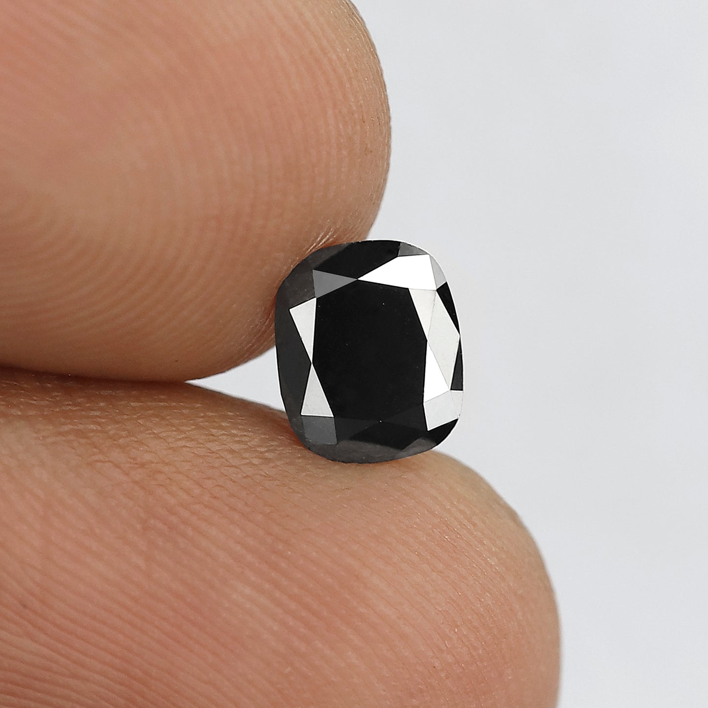 Natural Treated Black Diamond 0.87 Ct | Pear Shape Conflict Free Loose Diamond for Custom Pendant and Ring