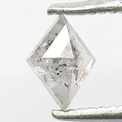 0.42 CT Kite Shape Natural Loose Grey Black Color Diamond 5.9 MM Ethically Sourced Salt And Pepper Diamond Proposal Ring