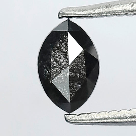 0.38 CT Marquise Shape Natural Loose Diamond, 6.00 x 4.00 mm Earth Mined Salt and Pepper Diamond For Making Wedding Ring