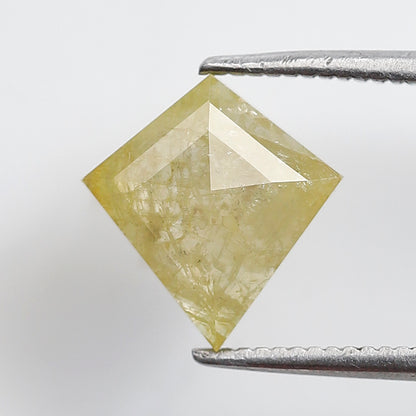 1.43 Ct Kite Shape Translucent Yellow Diamond, Natural Conflict Free Loose Diamond for Pendant & Wedding Band
