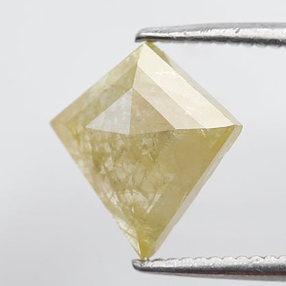 1.43 Ct Kite Shape Translucent Yellow Diamond, Natural Conflict Free Loose Diamond for Pendant & Wedding Band