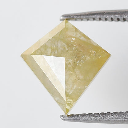 1.43 Ct Kite Shape Translucent Yellow Diamond, Natural Conflict Free Loose Diamond for Pendant & Wedding Band