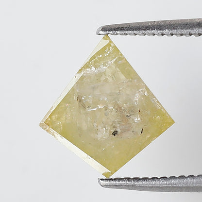 1.43 Ct Kite Shape Translucent Yellow Diamond, Natural Conflict Free Loose Diamond for Pendant & Wedding Band