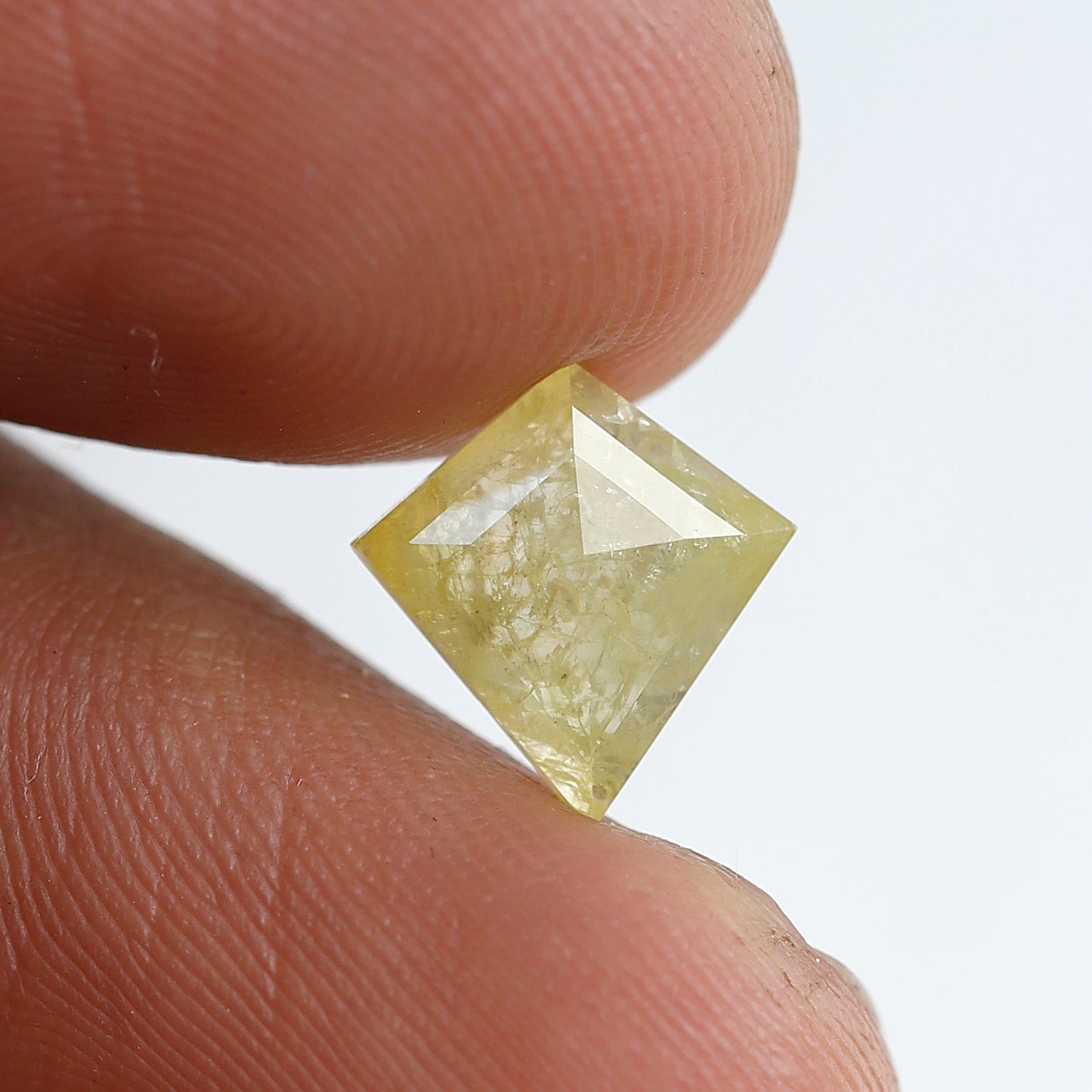 1.43 Ct Kite Shape Translucent Yellow Diamond, Natural Conflict Free Loose Diamond for Pendant & Wedding Band