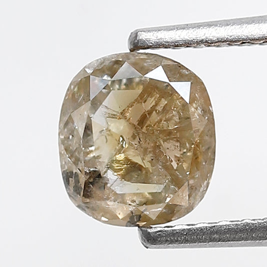 1.13 Ct Oval Shape Brownish Yellow Diamond, Natural Rustic Loose Diamond, Ethical Earth Mined Stone for Jewelry