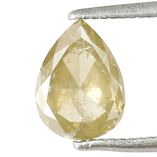 1.50 CT PEAR Shape Natural Loose Diamond, fancy green color salt and pepper Diamond, 8 mm pear cut Diamond for making custom design pendents