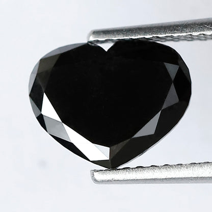 2.28 CT 7.80 MM Black Heart Shape Diamond Loose AAA Quality Black Diamonds Black Diamond Engagement Ring