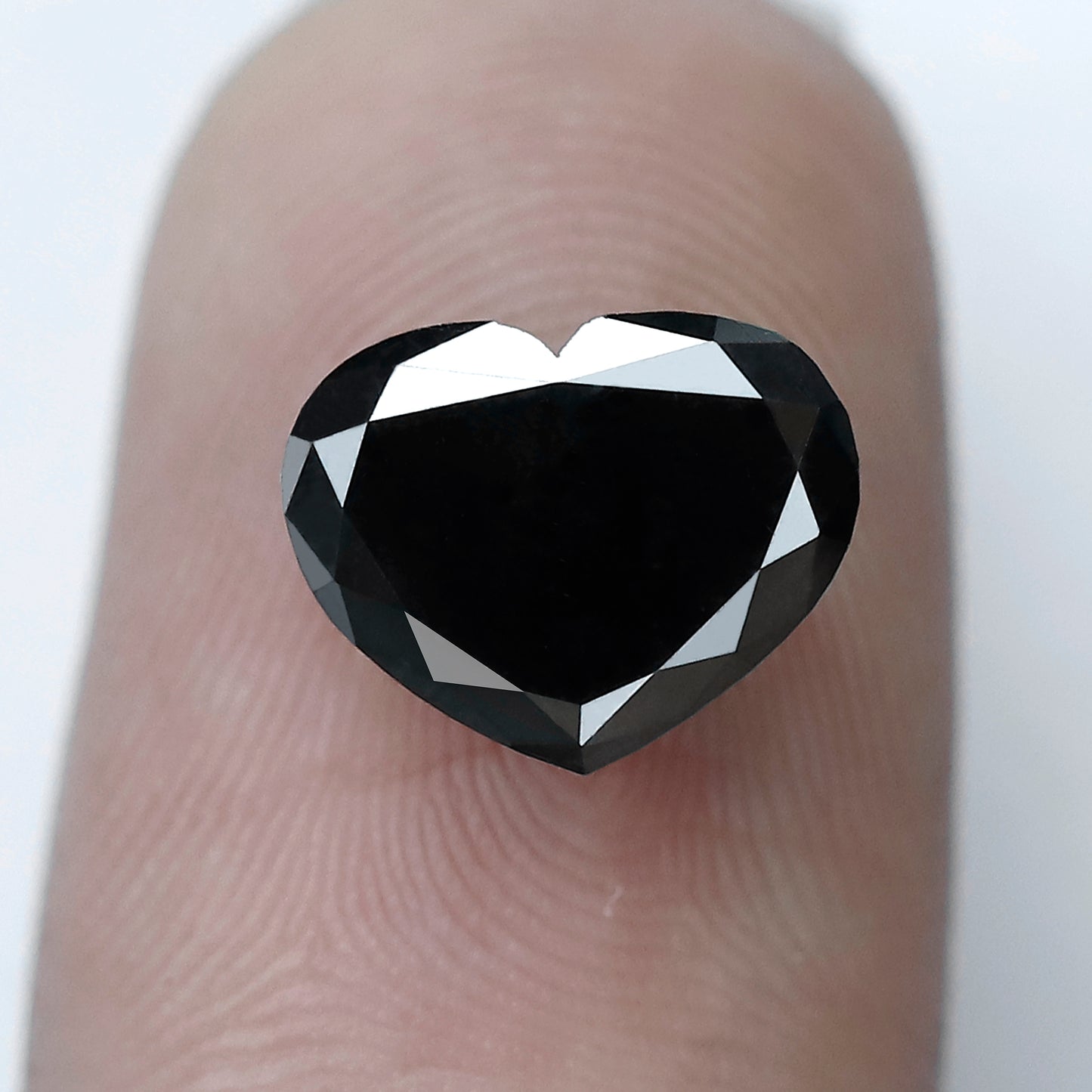 2.28 CT 7.80 MM Black Heart Shape Diamond Loose AAA Quality Black Diamonds Black Diamond Engagement Ring