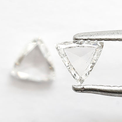 4 x 4 MM Loose Natural Pair Eye Clean SI Clarity Diamond 0.40 Ct FG Color Conflict Free Rose Cut Diamond Custom Made Wedding Jewelry