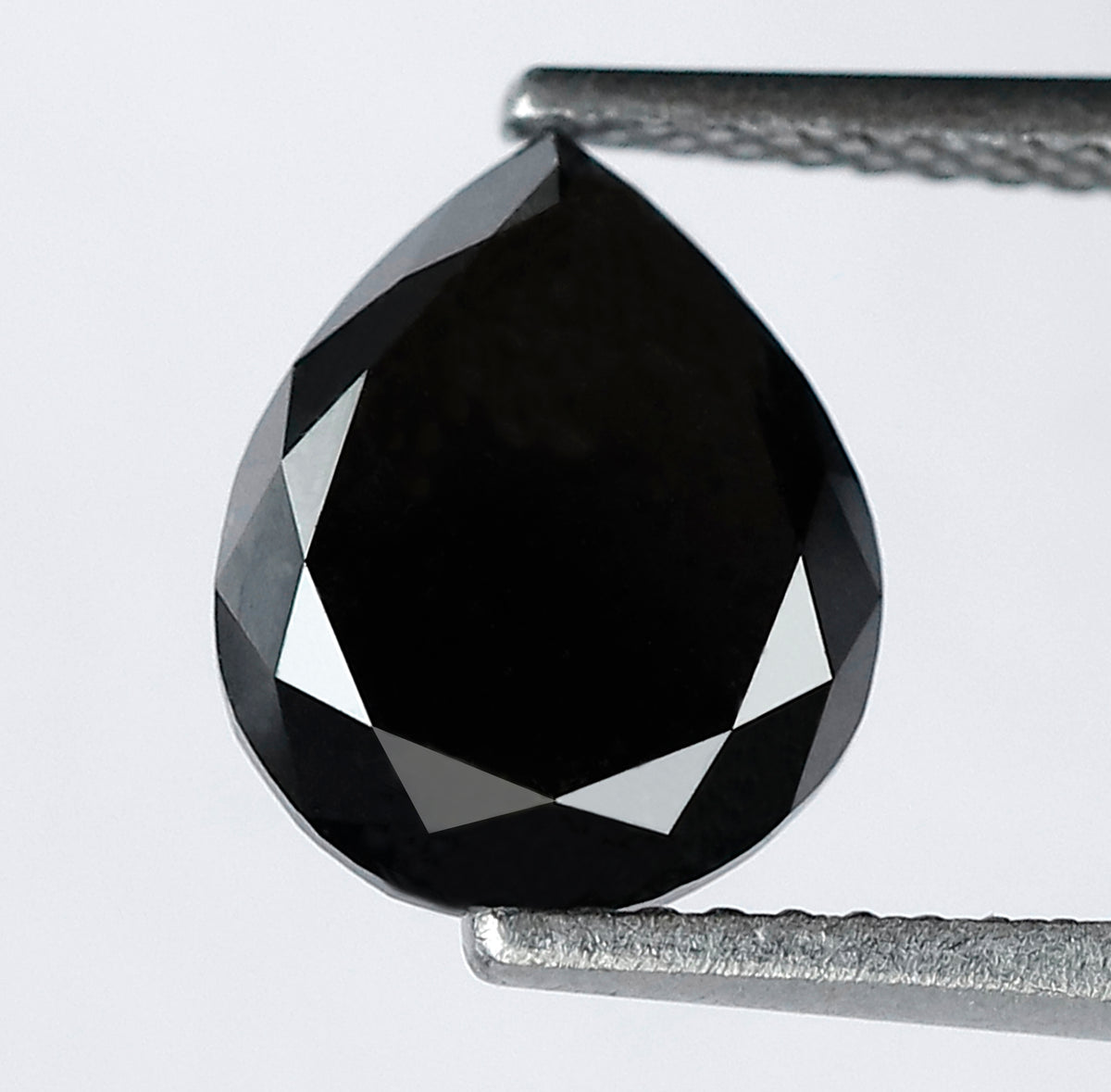 2.68 CT 9.70 MM Pear Shaped Black Diamonds Loose Diamond Pear Engagement Ring