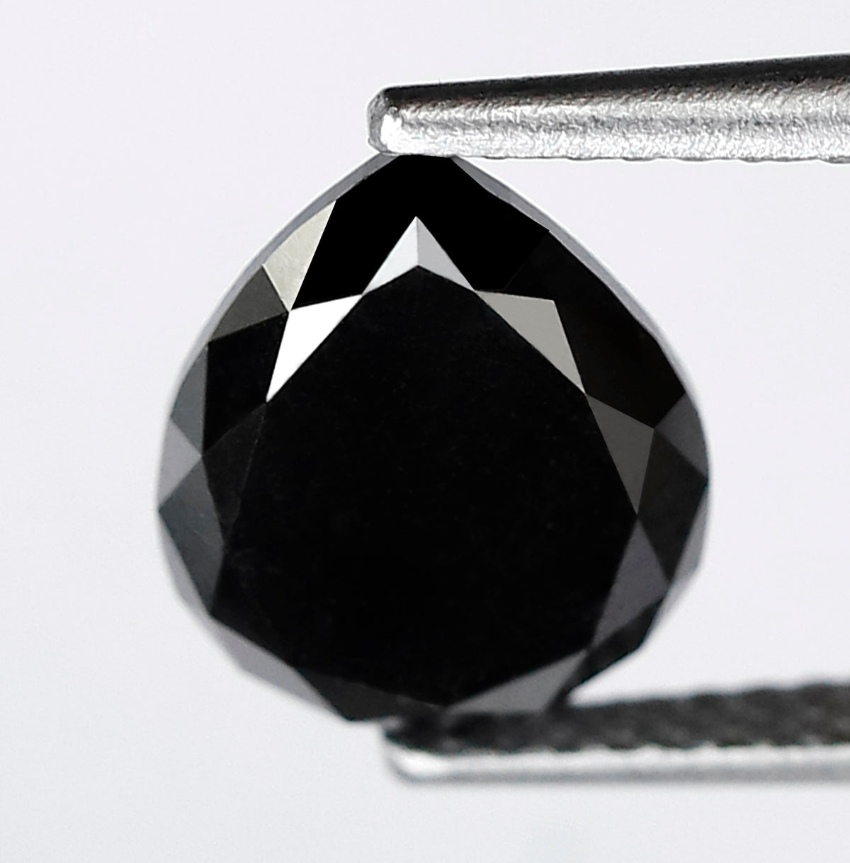 2.68 CT 9.70 MM Pear Shaped Black Diamonds Loose Diamond Pear Engagement Ring