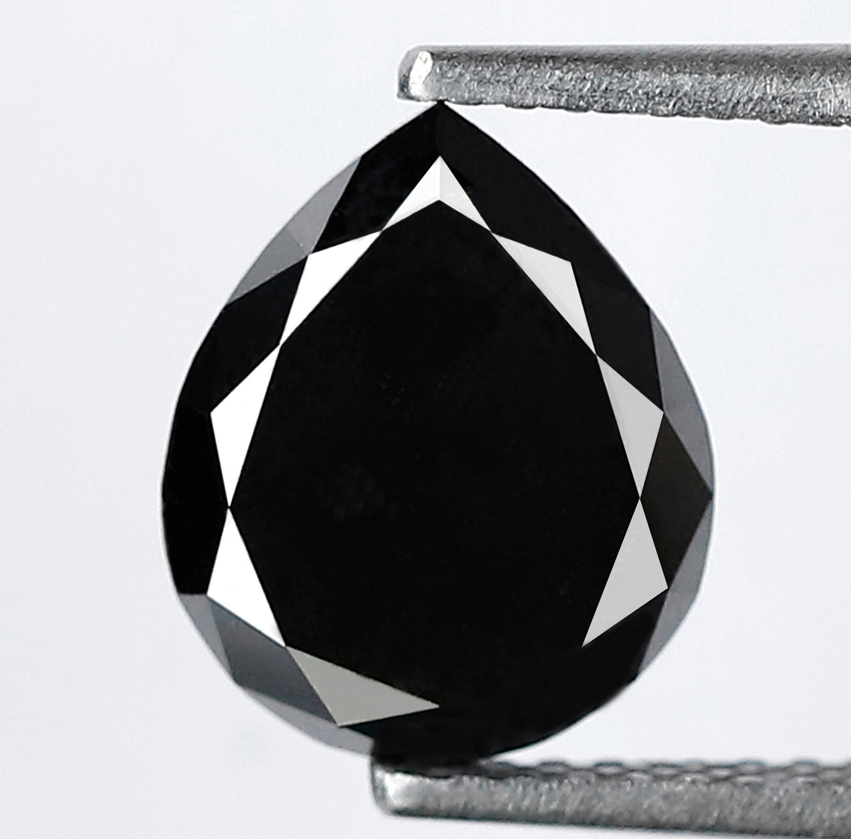 2.68 CT 9.70 MM Pear Shaped Black Diamonds Loose Diamond Pear Engagement Ring