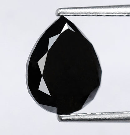 2.68 CT 9.70 MM Pear Shaped Black Diamonds Loose Diamond Pear Engagement Ring