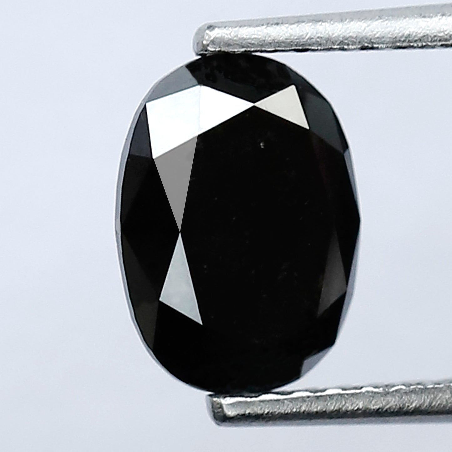 1.85 CT 8.40 MM Black Oval Shape Diamond Loose Diamond AAA Quality Diamond oval Black Diamonds