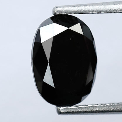 1.85 CT 8.40 MM Black Oval Shape Diamond Loose Diamond AAA Quality Diamond oval Black Diamonds