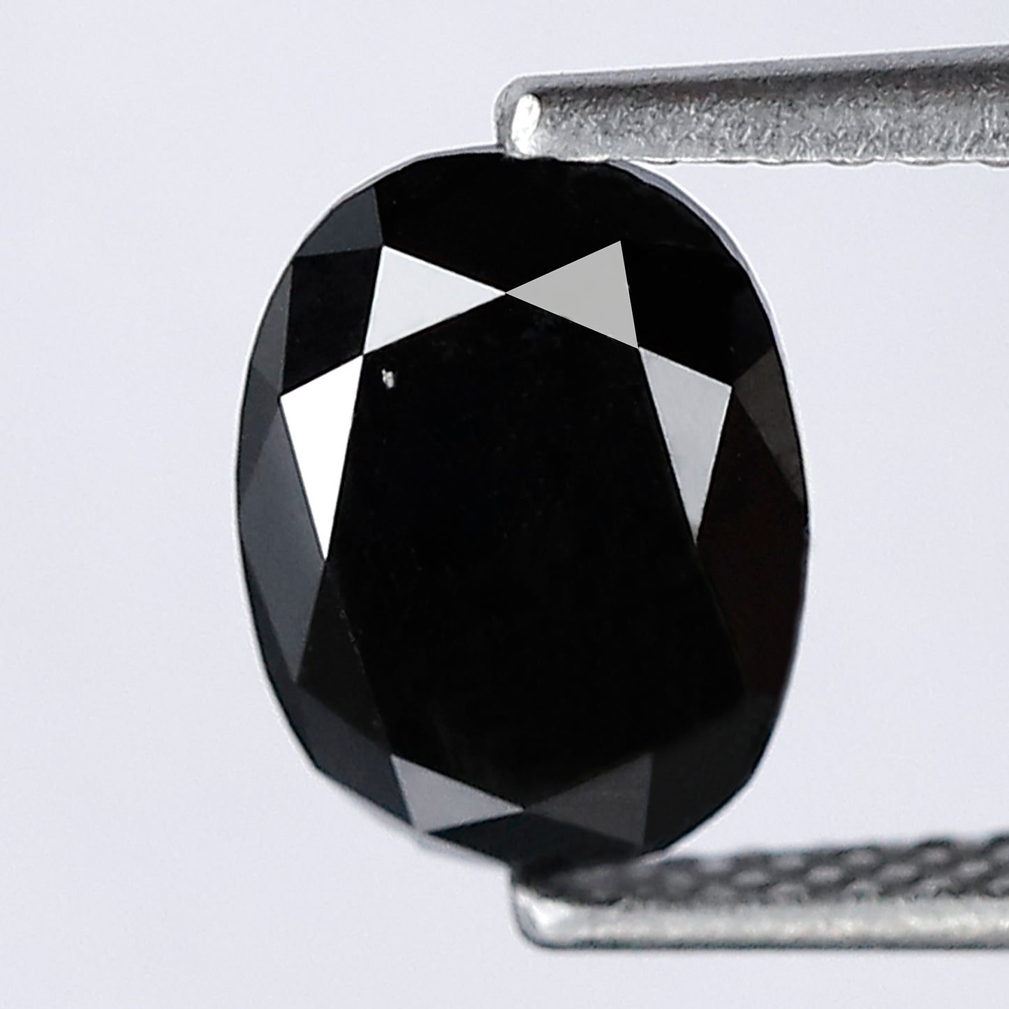 1.85 CT 8.40 MM Black Oval Shape Diamond Loose Diamond AAA Quality Diamond oval Black Diamonds