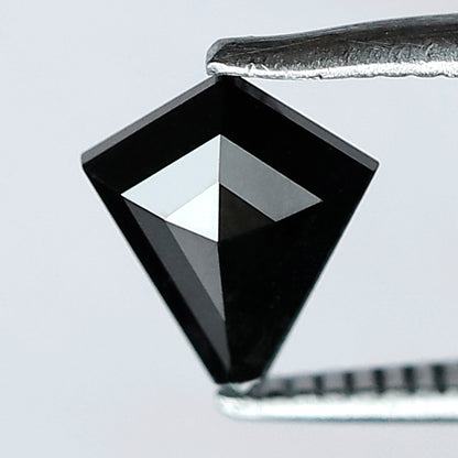 0.75 CT 7.50 MM Kite Shape Black Color Diamond AAA Quality Loose Diamond
