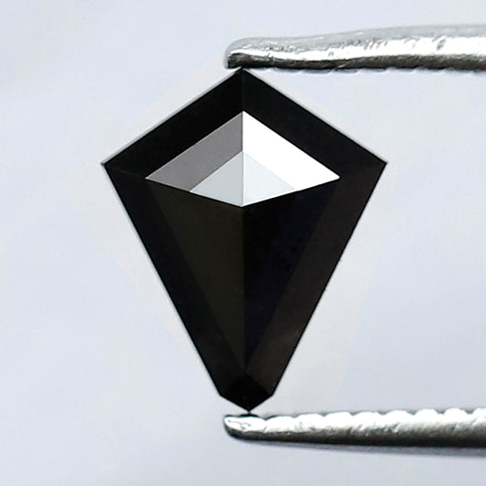 0.75 CT 7.50 MM Kite Shape Black Color Diamond AAA Quality Loose Diamond