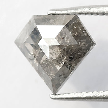 1.68 CT Diamond cut Natural Loose Gray Black Salt and Pepper Diamond For Pendant and Wedding Ring