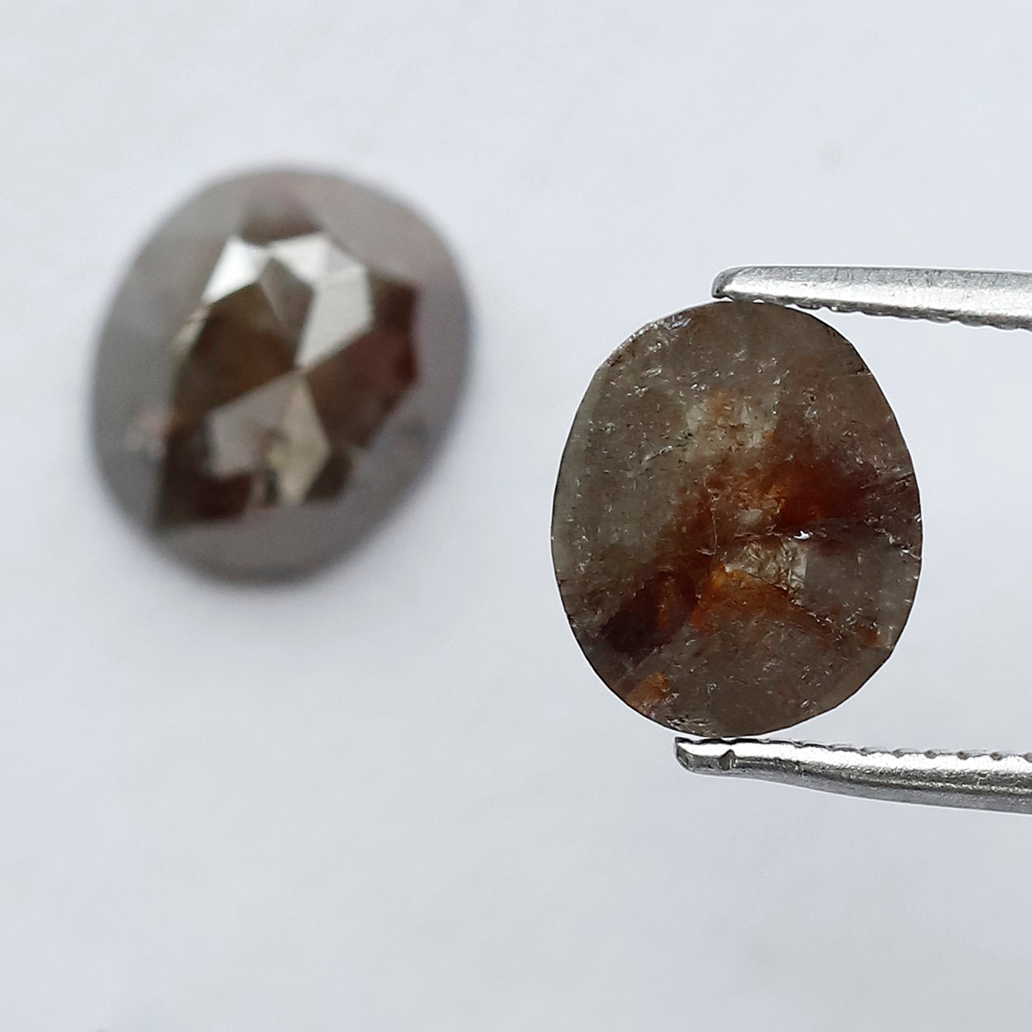 3.31 CT 8.50 MM Pair Of Oval Shape Diamond Pair of Rustic Diamond For Jewelry