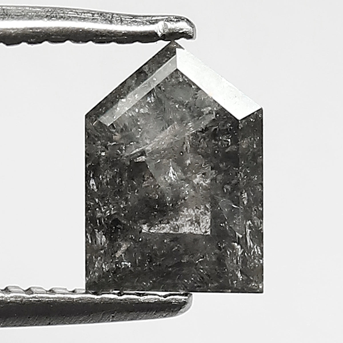 Natural 1.03 CT Bullet Cut Salt and Pepper Diamond – Gray Black Loose Diamond for Rings & Custom Jewelry
