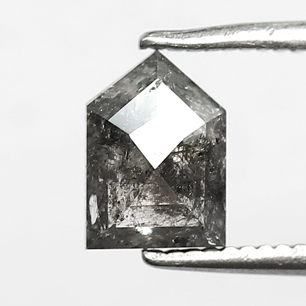 Natural 1.03 CT Bullet Cut Salt and Pepper Diamond – Gray Black Loose Diamond for Rings & Custom Jewelry