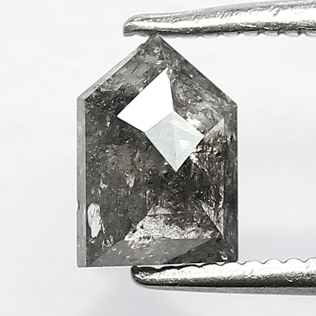 Natural 1.03 CT Bullet Cut Salt and Pepper Diamond – Gray Black Loose Diamond for Rings & Custom Jewelry