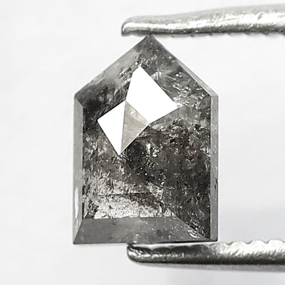 Natural 1.03 CT Bullet Cut Salt and Pepper Diamond – Gray Black Loose Diamond for Rings & Custom Jewelry