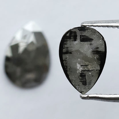 Pair Pear Shape Diamond 1.89 CT 9 MM Rustic Loose Natural Diamond For Jewelry