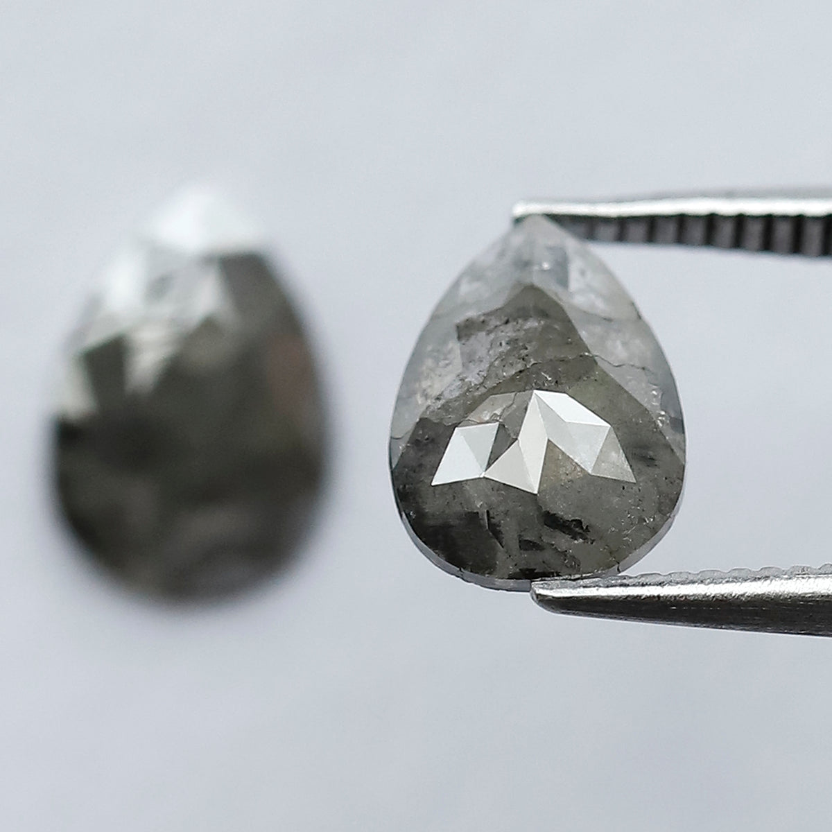 Pair Pear Shape Diamond 1.89 CT 9 MM Rustic Loose Natural Diamond For Jewelry