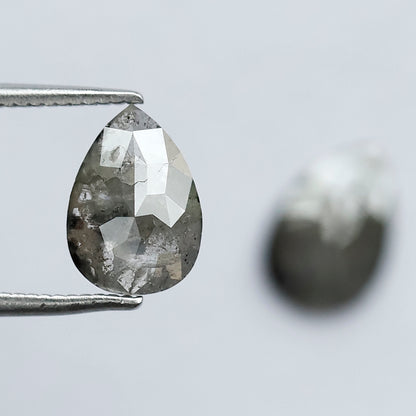 Pair Pear Shape Diamond 1.89 CT 9 MM Rustic Loose Natural Diamond For Jewelry