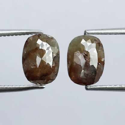 2.27 CT 8 MM Oval Shape Diamond Loose Natural Red Color Opaque Diamond For Jewelry