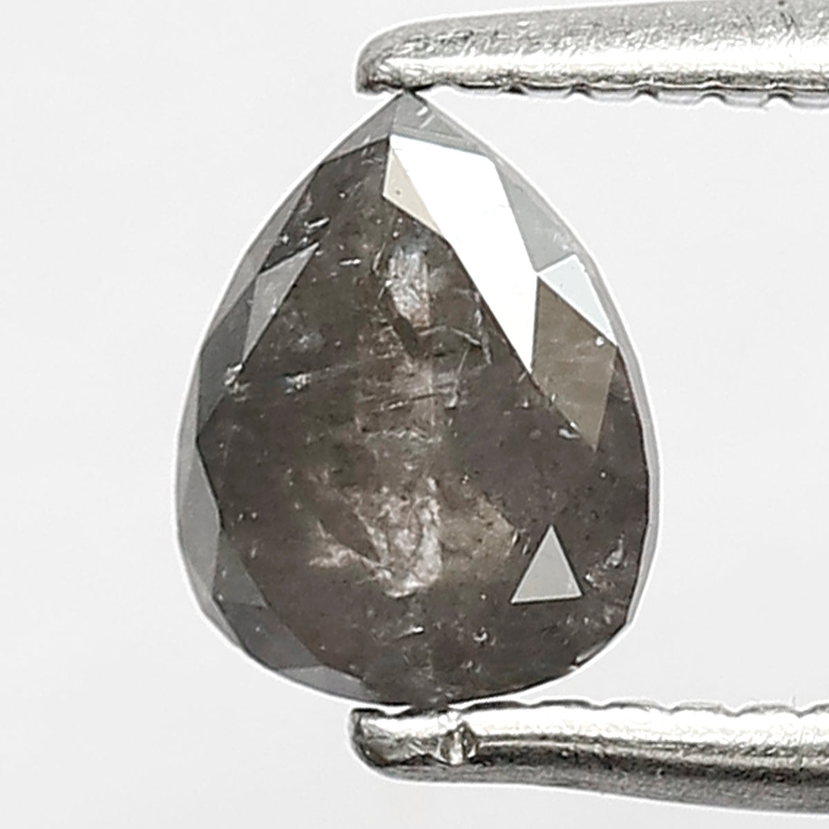 Natural 0.63 Carat Pear Cut Gray Black Salt & Pepper Diamond | 5.70 MM Loose Ethical Stone